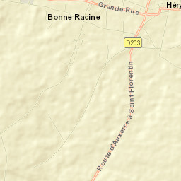 Héry Street Map