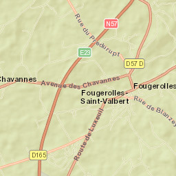 Fougerolles Street Map