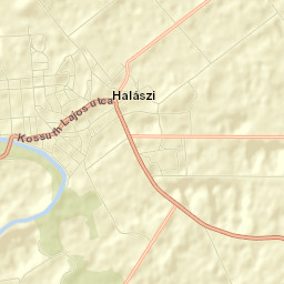 Halászi Street Map