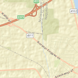 Nagykálló Street Map