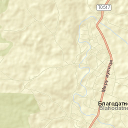 Blahodatne Street Map