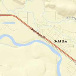 Gold Bar Street Map