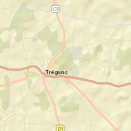 Trégunc Street Map