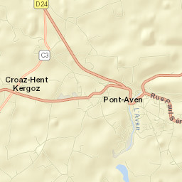 Pont-Aven Street Map