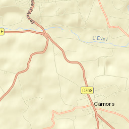 Camors Street Map