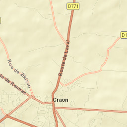 Craon Street Map