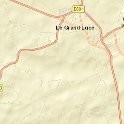 Le Grand-Lucé Street Map
