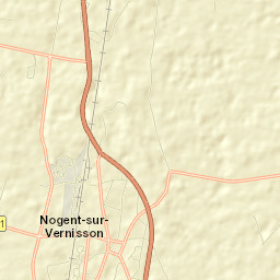Nogent-sur-Vernisson Street Map