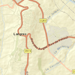 Langres Street Map