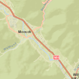 Moosch Street Map