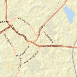 Veľký Meder Street Map