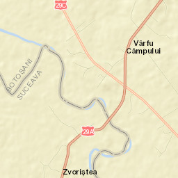 Comuna Vârfu Câmpului Street Map