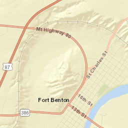 Fort Benton Street Map