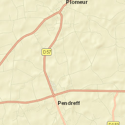 Plomeur Street Map