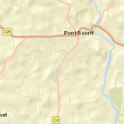 Pont-Scorff Street Map