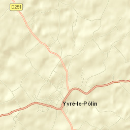 Yvré-le-Pôlin Street Map