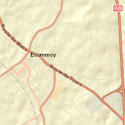 Écommoy Street Map