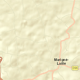Marigné-Laillé Street Map