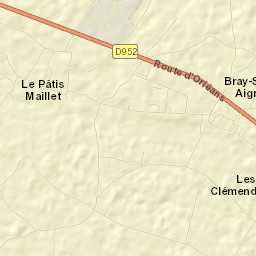 Bray-en-Val Street Map
