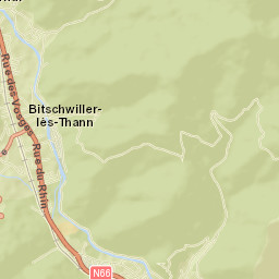 Bitschwiller-lès-Thann Street Map