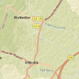 Uffholtz Street Map