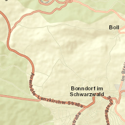 Bonndorf Street Map