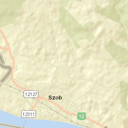 Szob Street Map