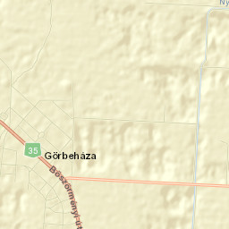 Görbeháza Street Map