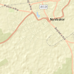 Nyírbátor Street Map
