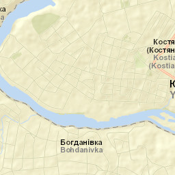 Kostyantynivka Street Map