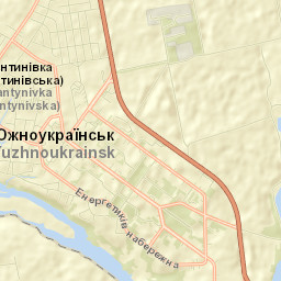 Yuzhnoukrains'k Street Map