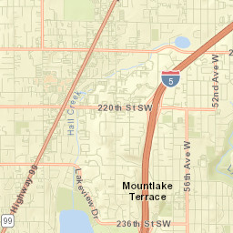 Mountlake Terrace Street Map
