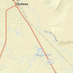 Choteau Street Map