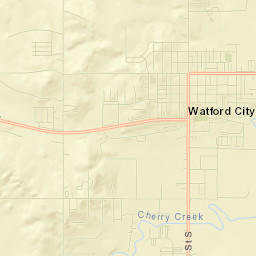 Watford City Street Map
