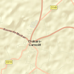 Clohars-Carnoët Street Map