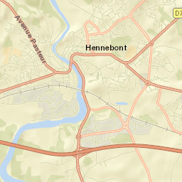 Hennebont Street Map