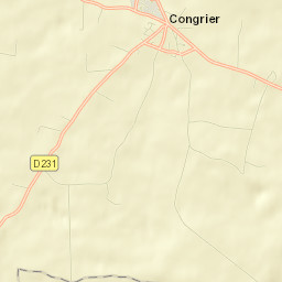 Congrier Street Map