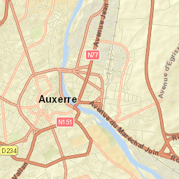 Auxerre Street Map