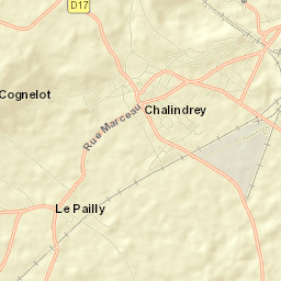 Chalindrey Street Map
