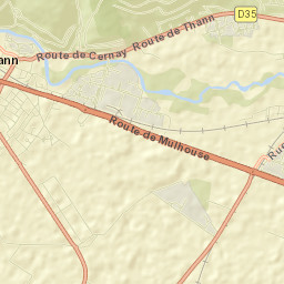 Vieux-Thann Street Map