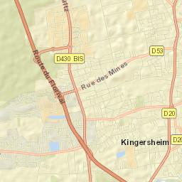 Kingersheim Street Map