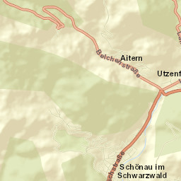 Schönau im Schwarzwald Street Map