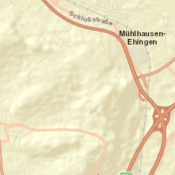 Mühlhausen-Ehingen Street Map
