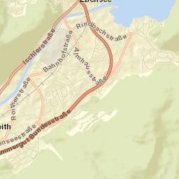 Ebensee Street Map