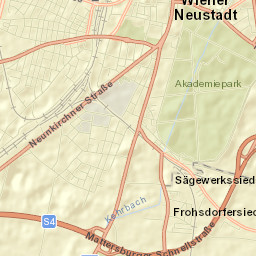 Wiener Neustadt Stadt Street Map