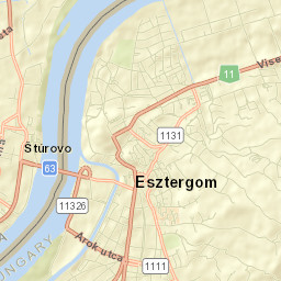 Esztergom Street Map
