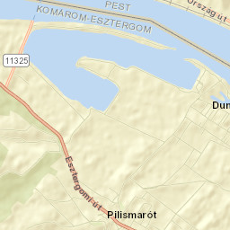 Pilismarót Street Map