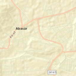Abasár Street Map