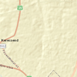 Kerecsend Street Map