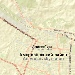 Amvrosiyivka Street Map